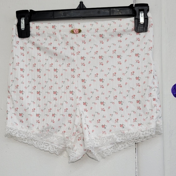 Floral Lace Trim Set Top And Bottom Size Small - Picture 4 of 5